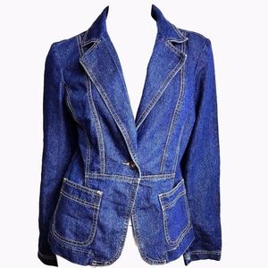 CATO Denim Jacket Blazer blazer coat Button blue S